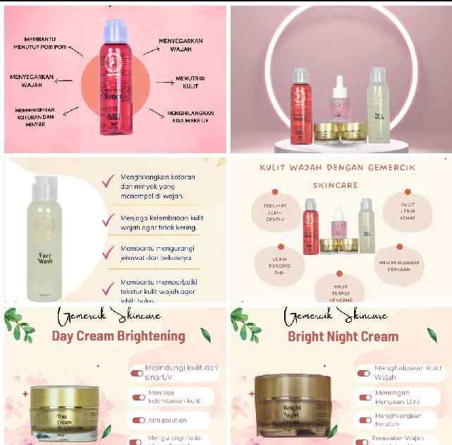 Untuk Kamu Yang Ingin Tampil Cantik dan Bugar Gemercik Skincare and Treatment Hadir di UKM Kabupaten Bekasi 4 Produk Skincare Gemercik UKM Kabupaten Bekasi