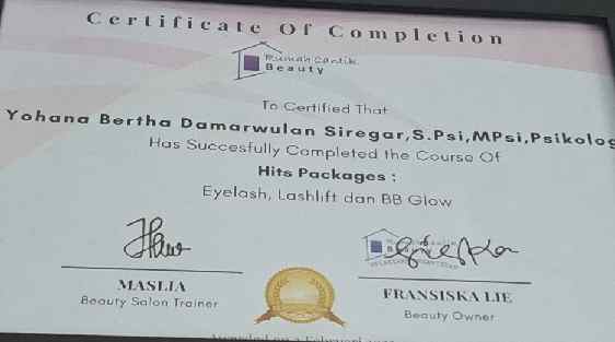 Untuk Kamu Yang Ingin Tampil Cantik dan Bugar Gemercik Skincare and Treatment Hadir di UKM Kabupaten Bekasi 2 Piagam Penghargaan Gemercik Skincare