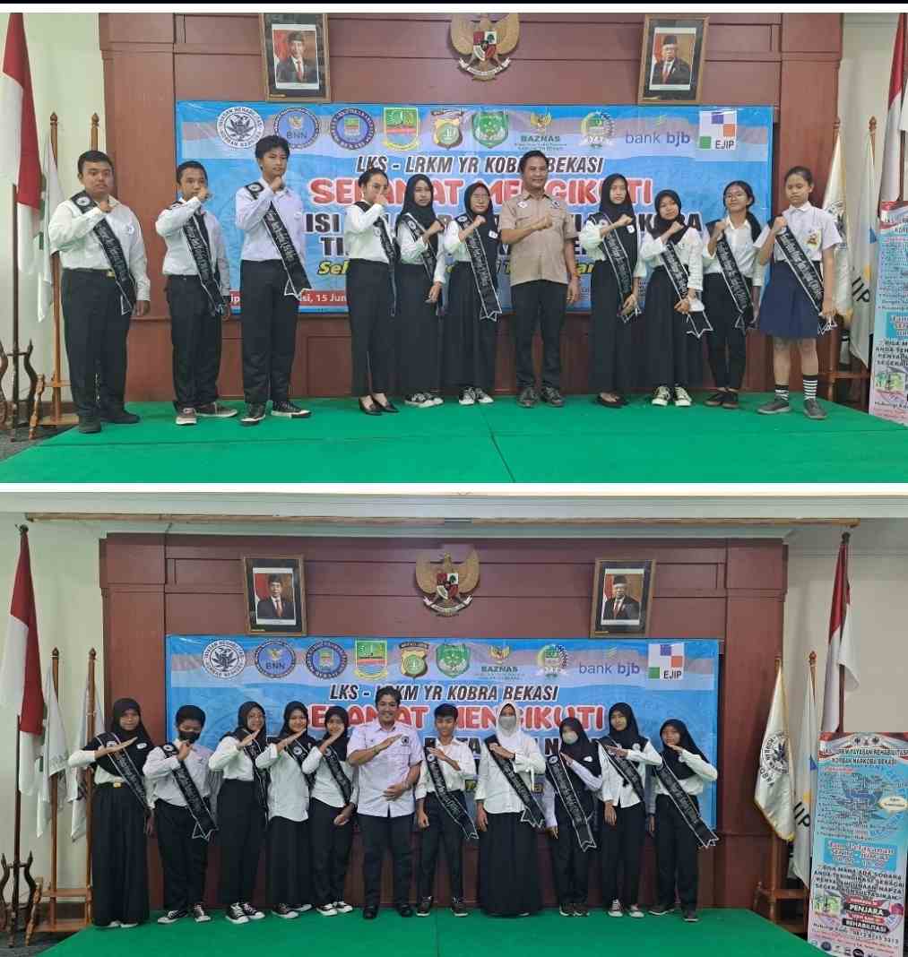 Audisi Pelajar Duta Anti Narkoba Tingkat SLTP Se-Kabupaten Bekasi di Gelar LKS LRKM YR Kobra Bekasi 1 Keterangan Ganbar : Audisi Duta Pelajar SLTP Anti Narkoba Tingkat Kabupaten Bekasi