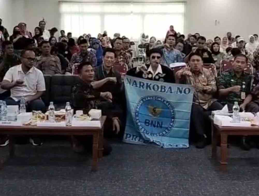 Keterangan gambar  : Peringatan Hari Anti Narkoba Internasional 2023 dan Penobatan Duta Pelajar Anti Narkoba Tingkat SLTP se Kabupaten Bekasi 