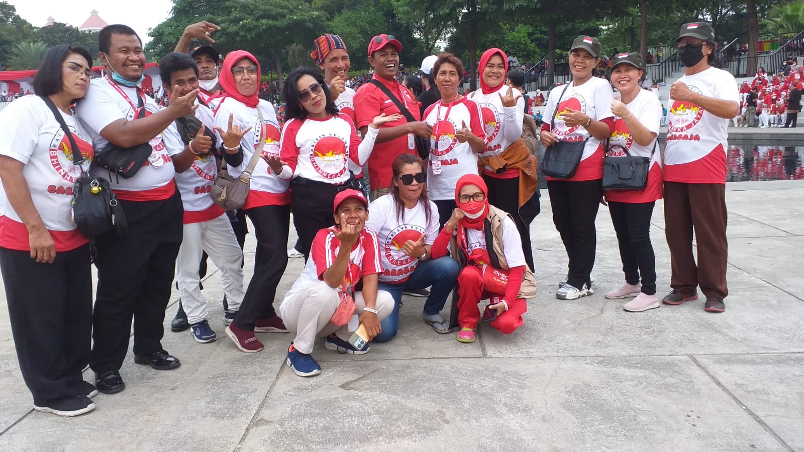 Ormas Barabaja Kabupaten Bekasi meriahkan gelaran Budaya Parade amarah Putih di Jakarta