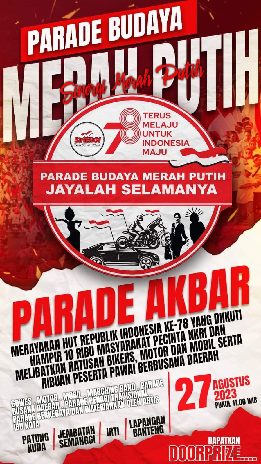 Parade Merah Putih di Jakarta