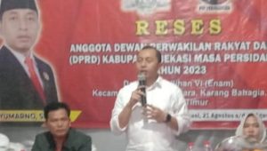 Reses Dewan Nyumarno anggota DPRD Kabupaten Bekasi 