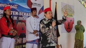 Ketua DPRD Kabupaten Bekasi Hadiri Festival Pencak Silat dan Seni Budaya Ornas Jajaka Nusantara dalam Rankja Hari Jadi Kabupaten Bekasi yang ke-73 dan HUT RI ke-78