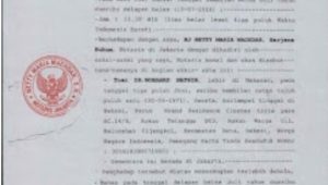 Akta pendirian RS Kasih Inasni Sukatani