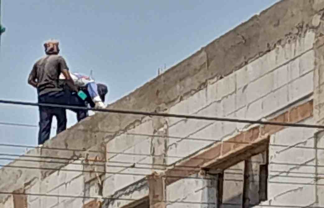 Para Pekerja proyek tidak menggunakan K3 